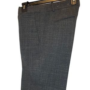 The Straight Leg Pant In Fine Crosshatch Size 4 Dark Gray